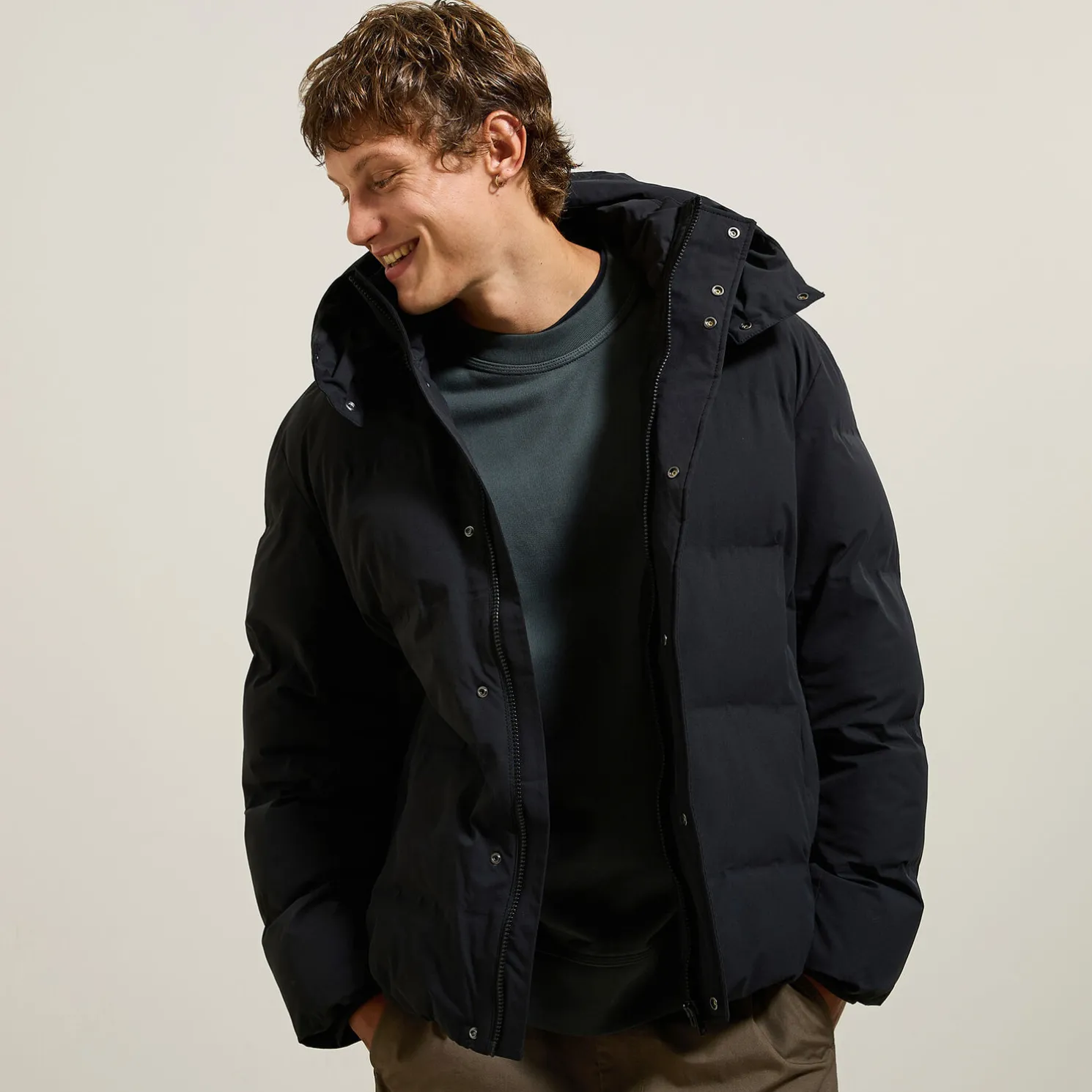 Waterafstotende gewatteerde jas