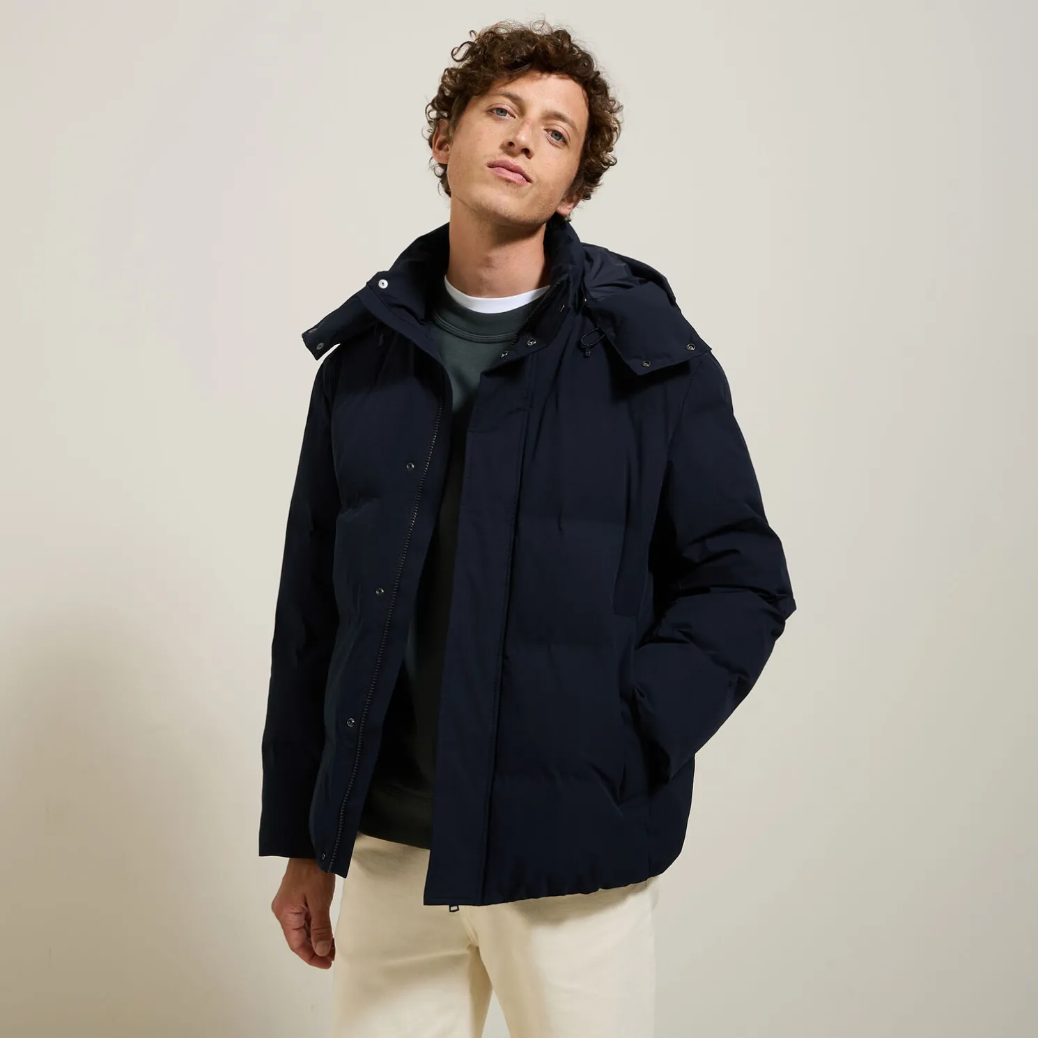 Waterafstotende gewatteerde jas