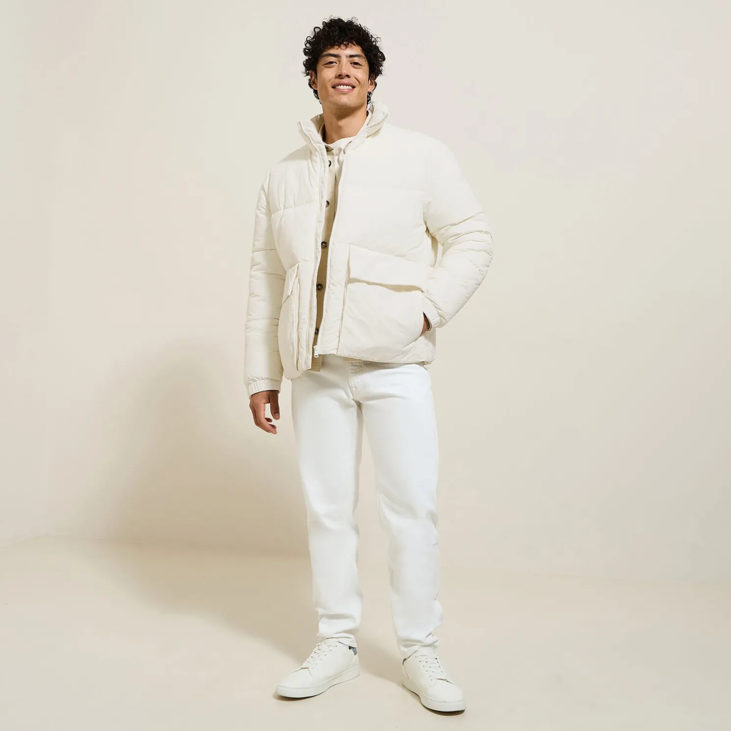 Waterafstotende gewatteerde bodywarmer