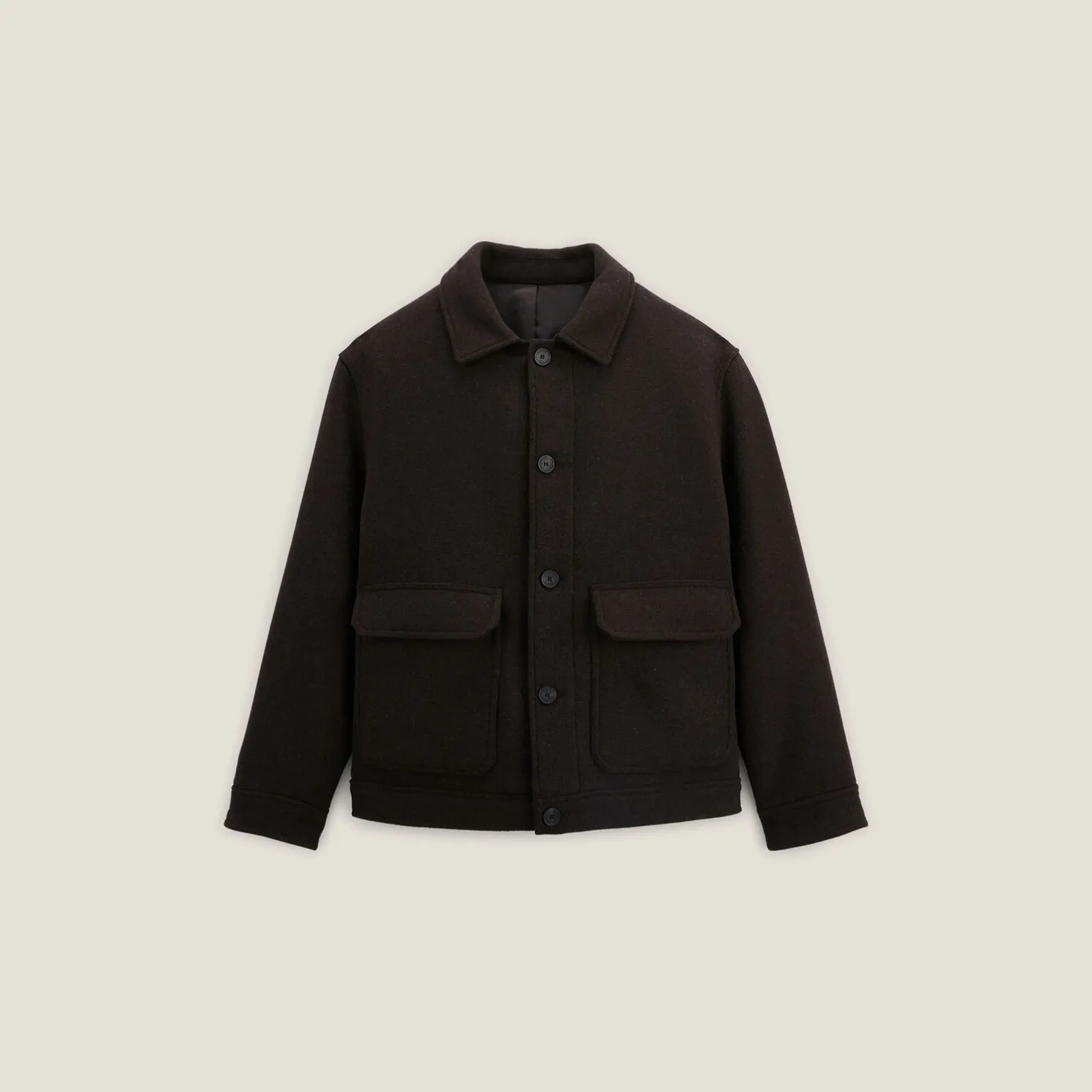 Wollen tussenseizoensjack