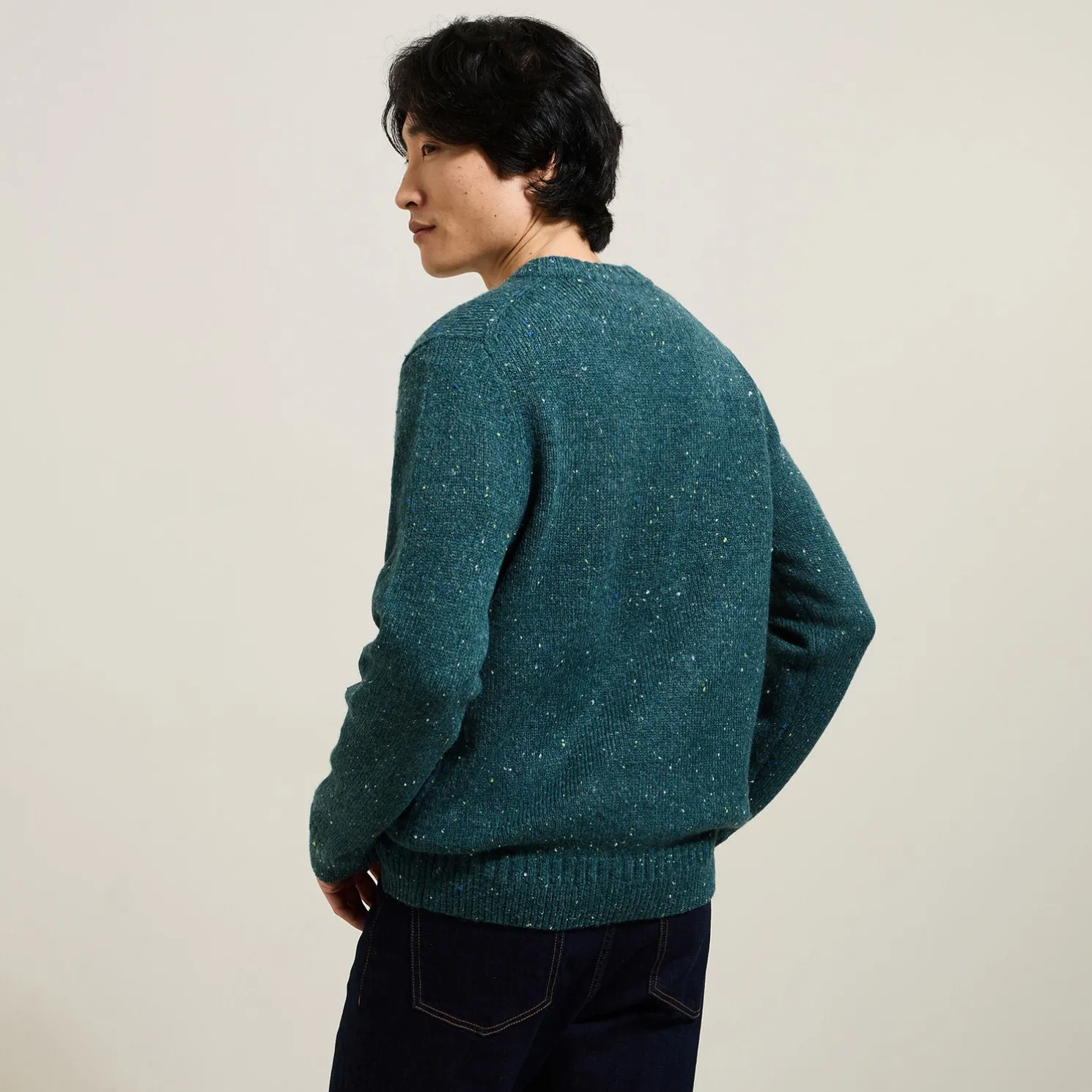 Zachte trui met ronde hals