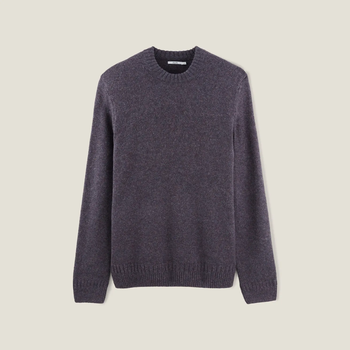 Zachte trui met ronde hals