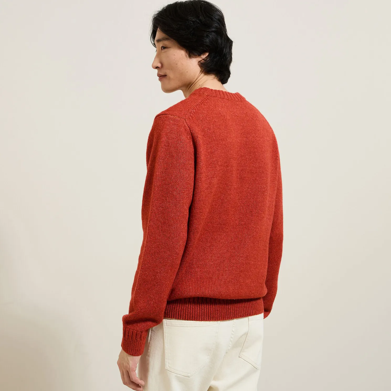 Zachte trui met ronde hals