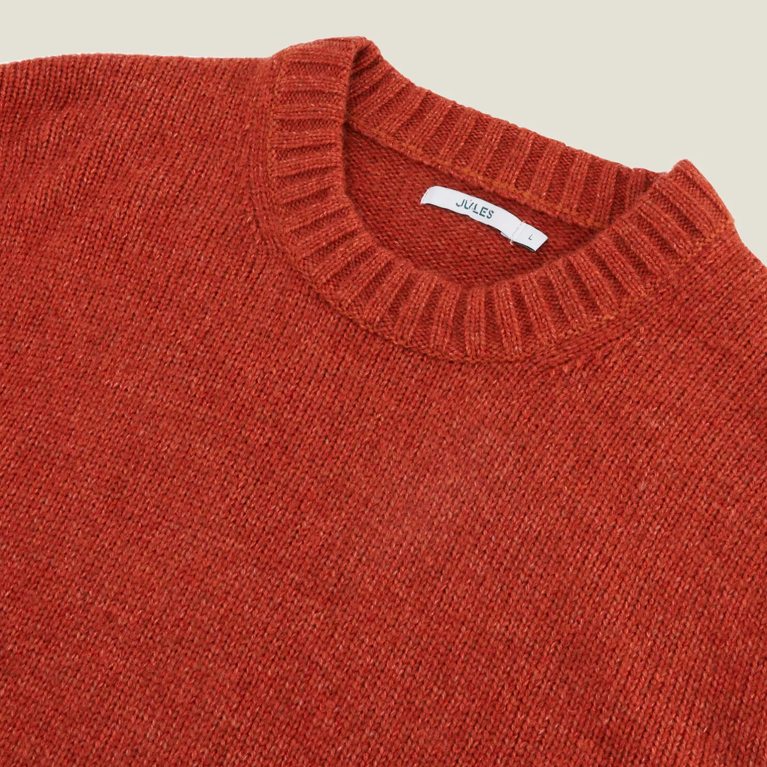 Zachte trui met ronde hals