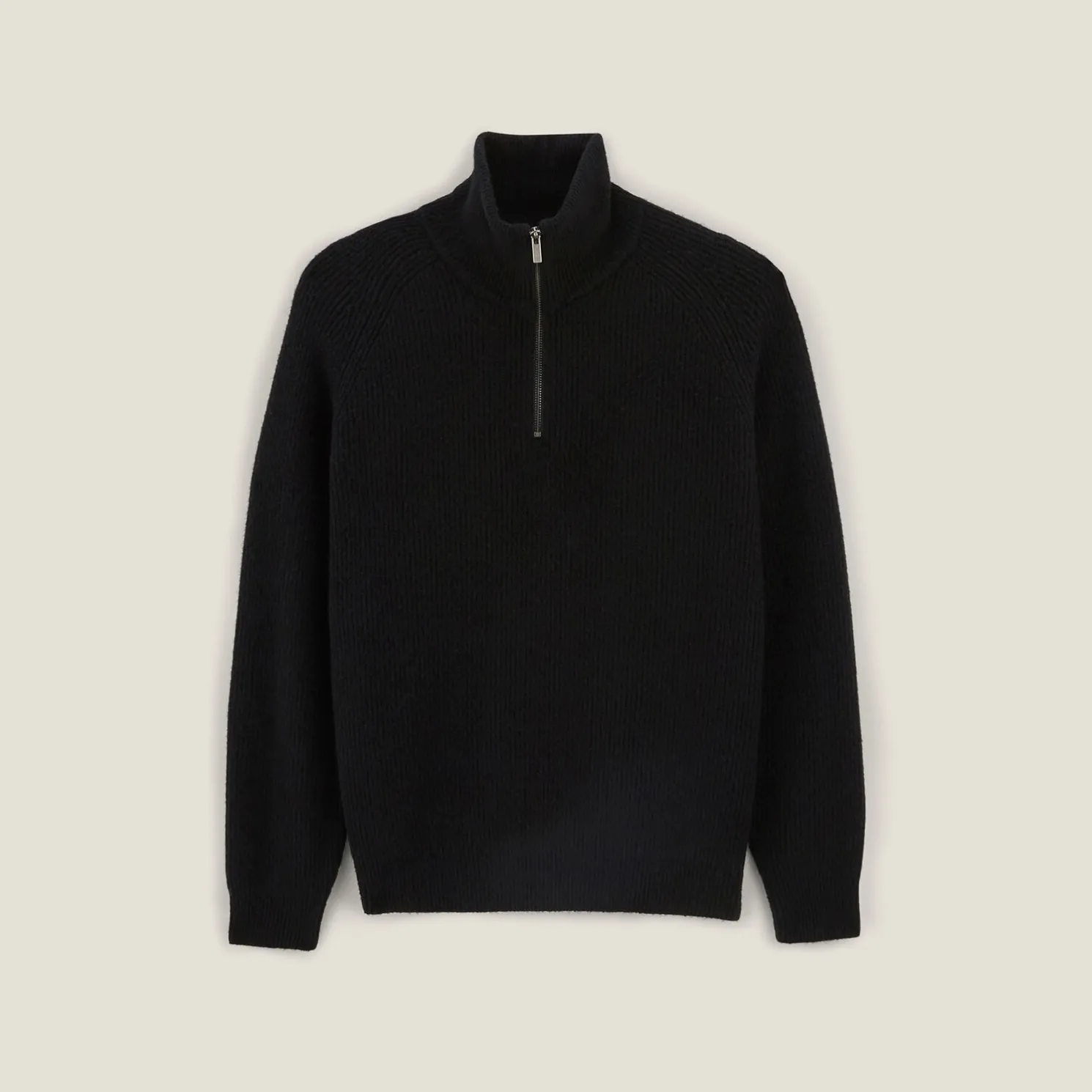 Zachte trui met truckerskraag