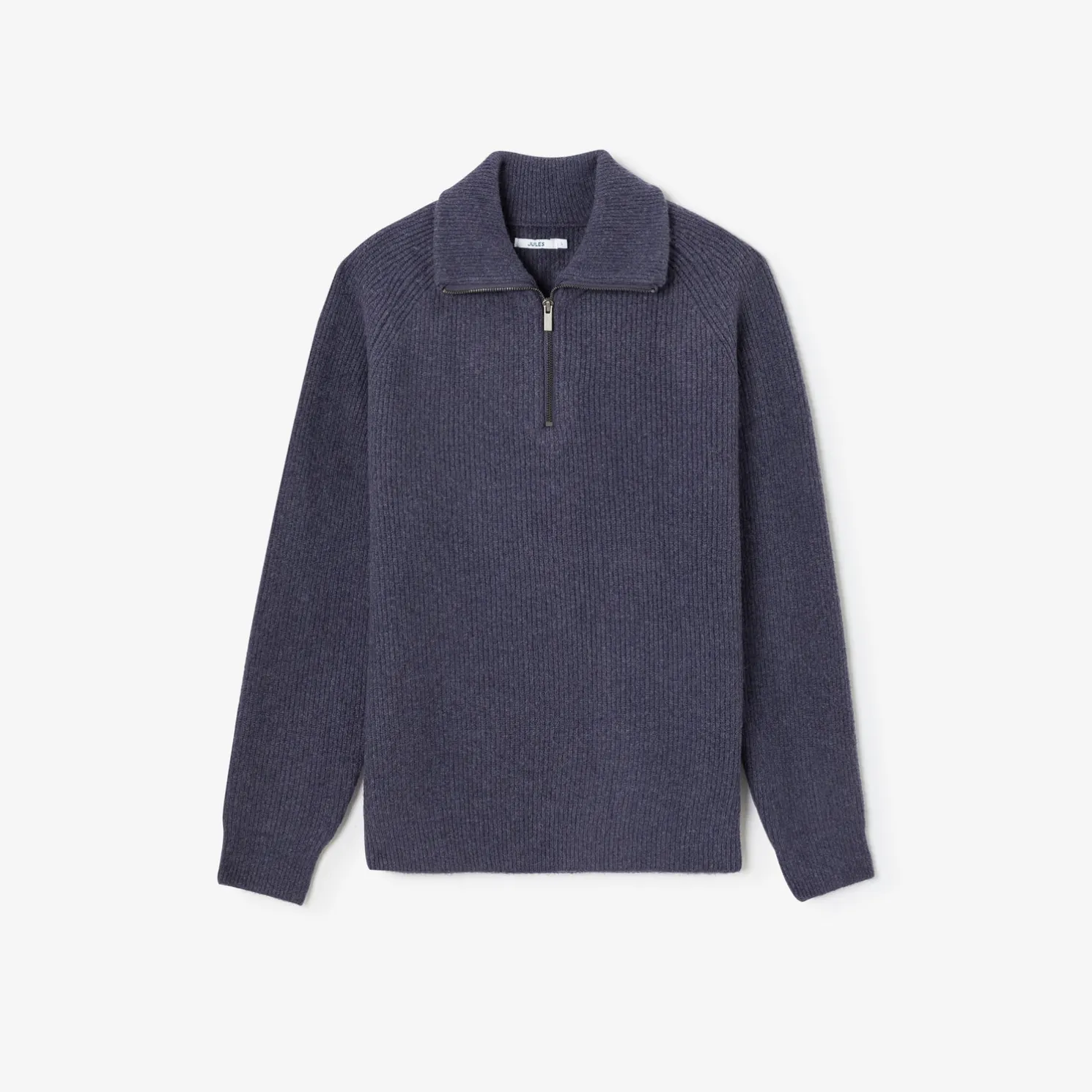 Zachte trui met truckerskraag