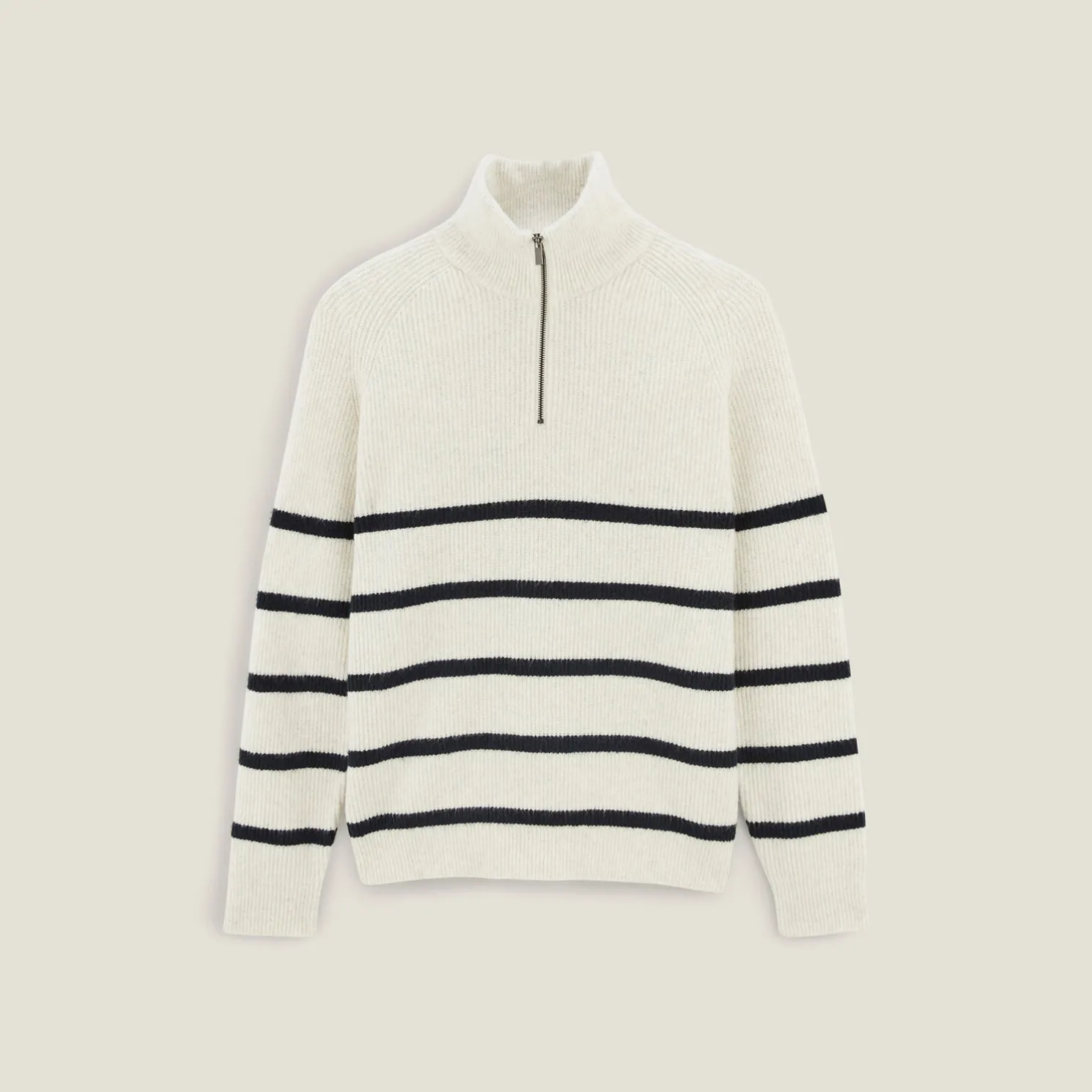 Zachte trui met truckerskraag